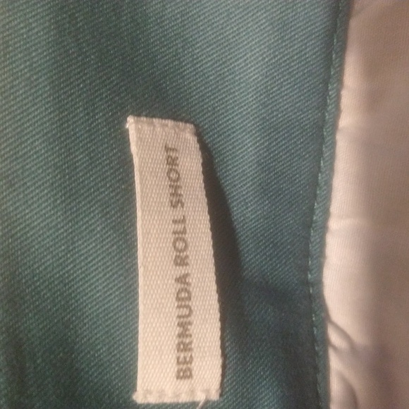 LOFT Bermuda Roll Shorts Teal Mid-Length Shorts New - Picture 3 of 10